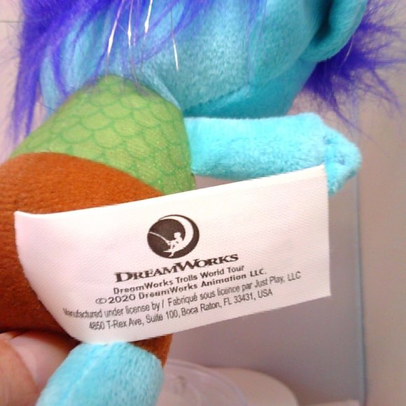 Dreamworks Trolls 8" Plush Stuffed Animal Lot Branch Barb - Holiday Gift - Picture 8 of 8